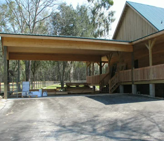 Cypress Attached Carport